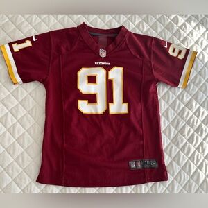 Nike On Field NFL Washington Redskins #91 Ryan Kerrigan Jersey Youth Medium
